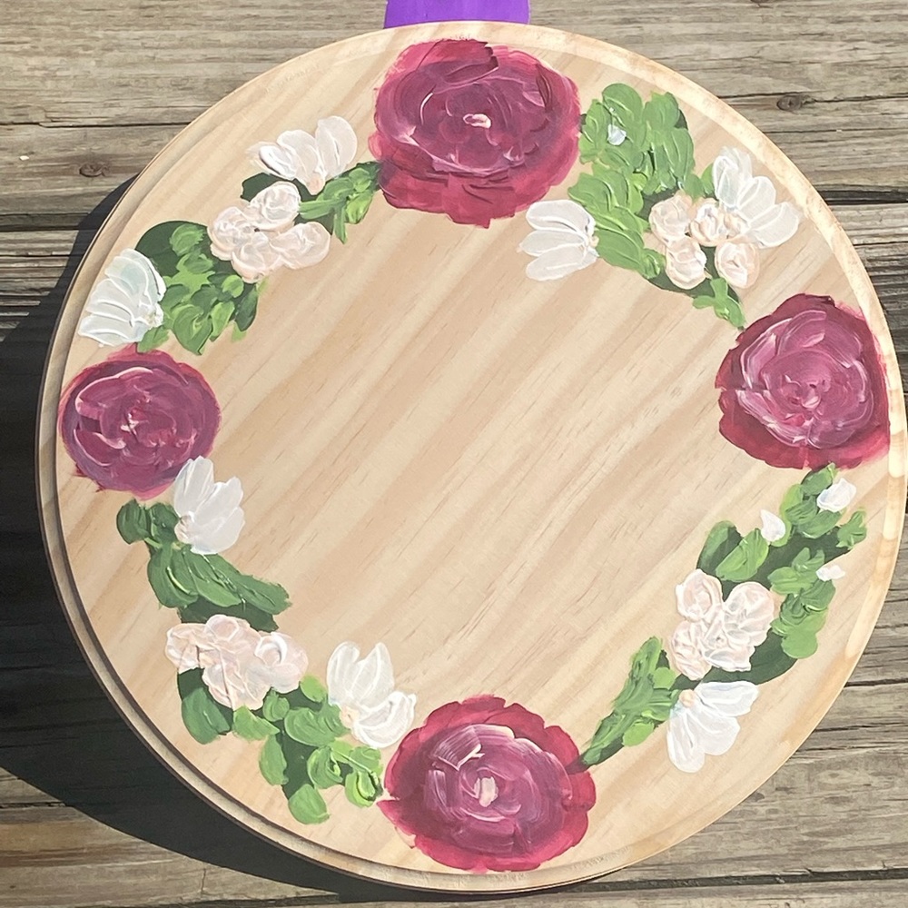 Decorative flower sign
